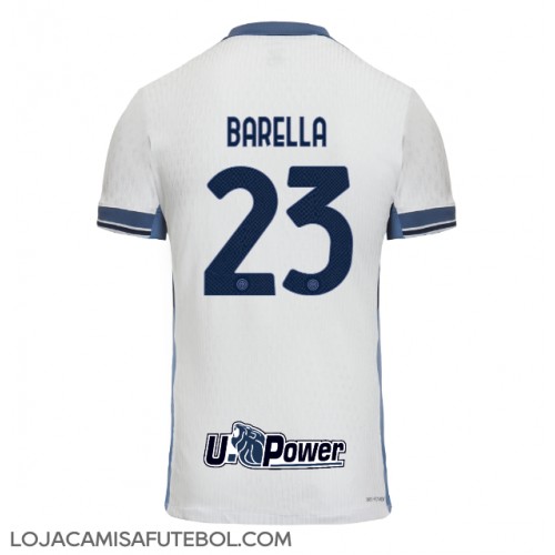 Camisa de Futebol Inter Milan Nicolo Barella #23 Equipamento Secundário 2024-25 Manga Curta